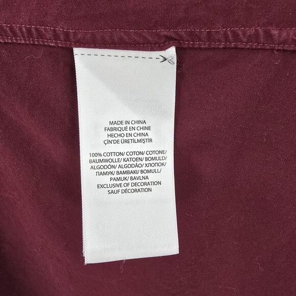 Ralph Lauren Maroon/Wine Button Down Men's Shirt 3XLT - Picture 5 of 6